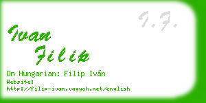 ivan filip business card